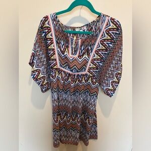 Ya Los Angeles Multicolor Zigzag Dress size L